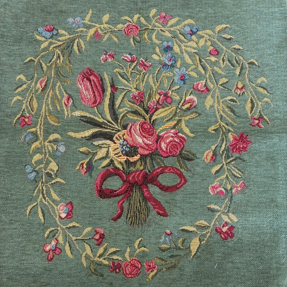 NWT Jules Pansu Vintage French Country Tapestry Pillow Cover - Picture 1 of 7